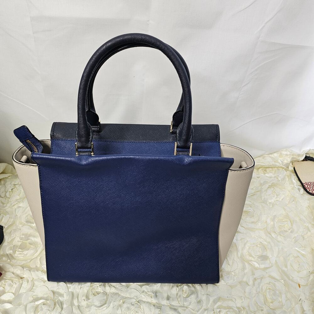 Kate spade New York Cameron Street Blakely Satchel Blue Black ivory - Picture 6 of 11